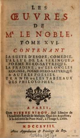 Les oeuvres, 16