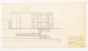 Wohnhaus Vogel, Neustadt Vorschlag B: Stützmauern: Ansicht 1:50