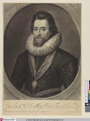 Jacobus Imus D.G. Mag: Brit: Fra: et Hib. Rex