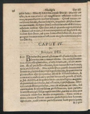 Caput IV. De Bonitate Dei.