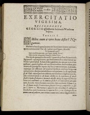 Exercitatio Vigesima