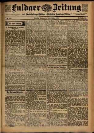Ausgabe vom Montag, den 30. Oktober 1899.