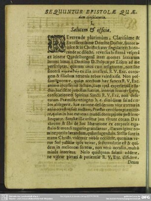 Sequuntur Epistolae Quaedam consolatoria