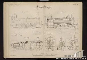 Güterzug-Locomotive mit aussen liegender Steuerung.