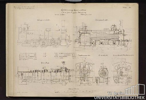 Güterzug-Locomotive mit aussen liegender Steuerung.