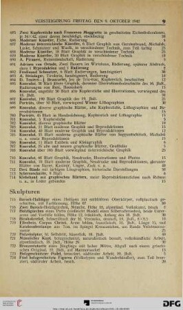 Skulpturen (Nr. 715-733)