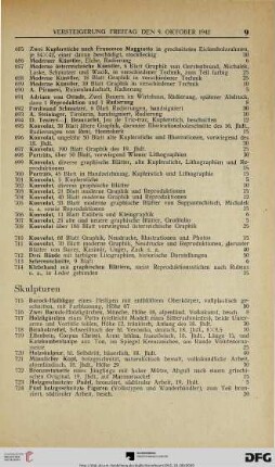 Skulpturen (Nr. 715-733)