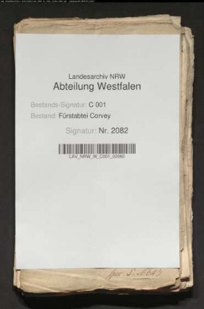 Belastungen der von Stockhausenschen Lehen zu Stahle, Herbram, Amelunxen und Ovenhausen
