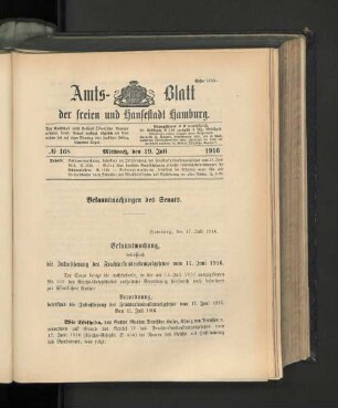 No. 168, 19. Juli 1916
