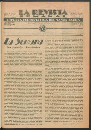 La Semana - Invocación Patriótica