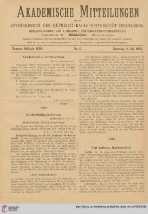 Nr. 11 (8. Juli 1899)