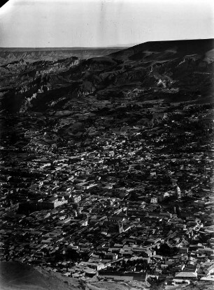 La Paz : Blick auf die Stadt la Paz im Canyon des Rio Chokeyapu
