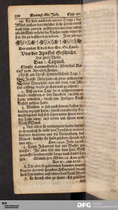 Von der Apostel Geschicht.