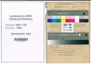 Entnazifizierung Karl Hennemann , geb. 02.07.1900 (Polizist)
