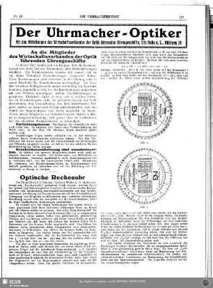 Der Uhrmacher-Optiker