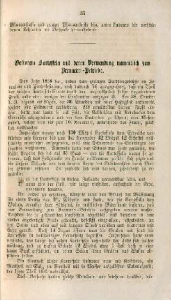 Gefrorene Kartoffeln und deren Verwendung namentlich zum Brennerei-Betriebe.