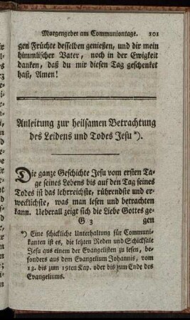 Anleitung zur heilsamen Betrachtung des Leidens und Todes Jesu