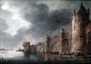 Befestigte Stadt am Meer