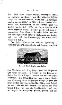 Das erste Staats-Kapitol von Kansas