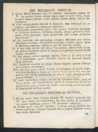 Dei Incarnati Persona Et Natura