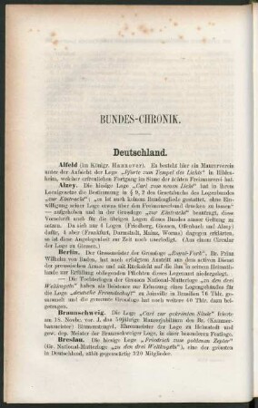 Bundes-Chronik.