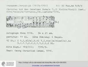 Christus ist des Gesetzes Ende