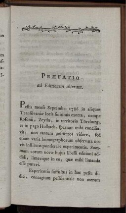 Praefatio ad Editionem alteram.