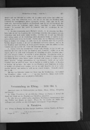 Versammlung zu Elbing. - 1434 Okt. 1.