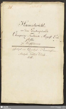 Haeuerbericht von dem Grubengebaeude Churprinz Friedrich August Erbstolln zu Großschirma - 18.6293 4.