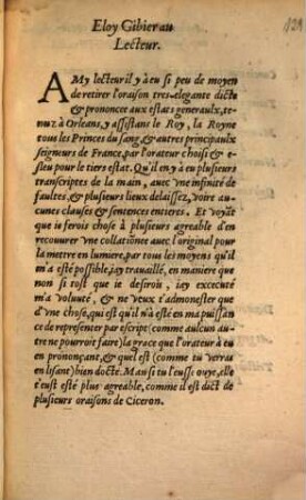 La Harangue du peuple et tiers estat de toute la France au Roy tres-chrestien Charles neufieme, tenant ses Estats generaulx en sa ville d'Orlea[n]s ...