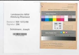 Entnazifizierung Joseph Schlotmann , geb. 06.05.1888 (Lehrer)