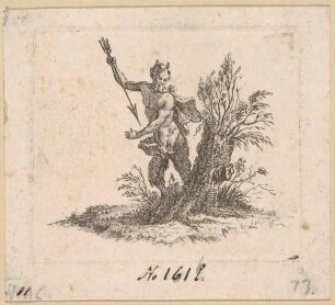 Schlussvignette zur 10. Ode, aus: "Poesies diverses" von Friedrich II. von Preußen, Berlin 1760