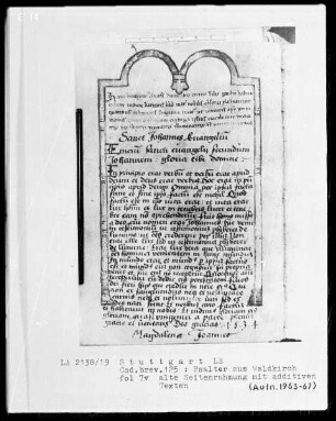 Psalter aus Waldkirch bei Freiburg —