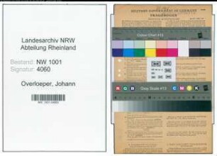 Entnazifizierung Johann Overloeper, geb. 03.07.1909 (Installateur)