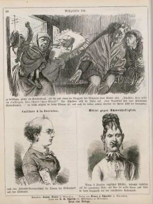"Mißglückte List" "Coiffure à la Socrates" "Mittel gegen Schwatzhaftigkeit"