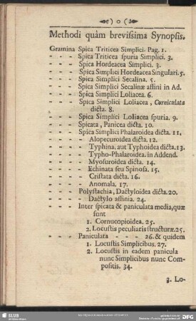 Methodi quam brevissima Synopsis