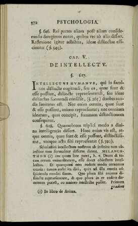 Cap. V. De Intellectu