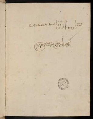 Ir-Iv, Conciones Anni 1577, 1578 et aliquot 1579...