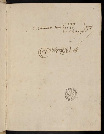 Ir-Iv, Conciones Anni 1577, 1578 et aliquot 1579...