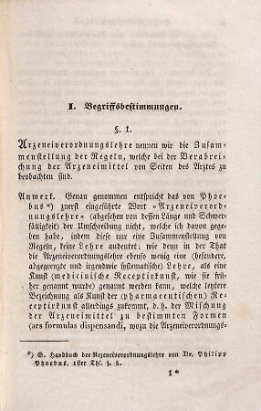 Kritische, ärztliche und wundärztliche Arzeneiverordnungslehre : nach dem heutigen Standpunkte der Chemie und Medicin und mit besonderer Rücksicht auf Einfachheit und Wohlfeilheit der Verordnungen