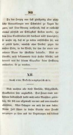 XII. Auch eine Bekehrungsgeschichte
