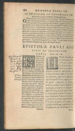 In Epistolam Ad Philemonem Argumentum ...
