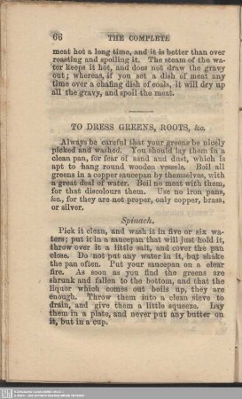 To dress greens, roots, &c.