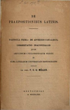 De praepositionibus Latinis