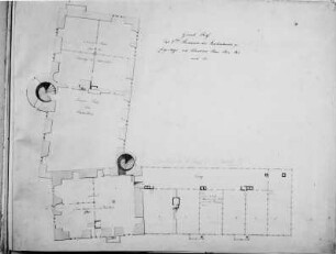 Grundriß des 3. Stockwerkes des Schlosses in Ziegenhain