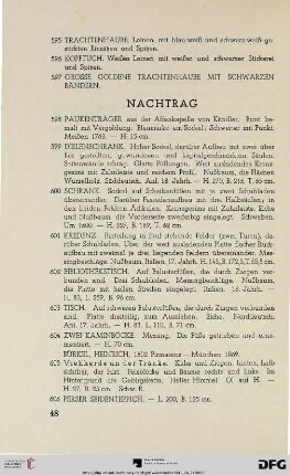 Nachtrag (Nr. 598-606)