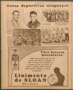 Notas deportivas uruguayas [Fotografías]