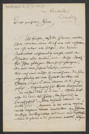 Brief an Julius Benedict : 17.03.1870