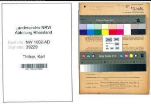 Entnazifizierung Karl Thilker, geb. 07.03.1895 (Schmied)