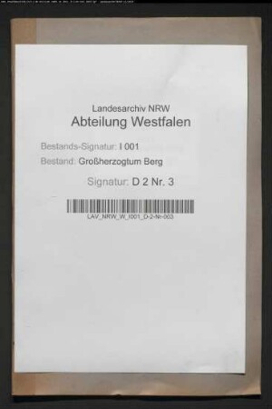 Kontrakt des Verkaufs der entbehrlichen Gebäude der Propstei Cappenberg
